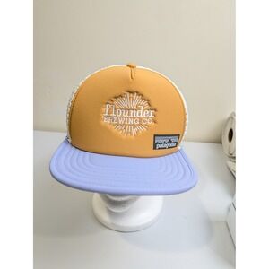 Patagonia Duckbill Trucker Hat OSFA Orange Purple Recycled Mesh Flounder Brew
